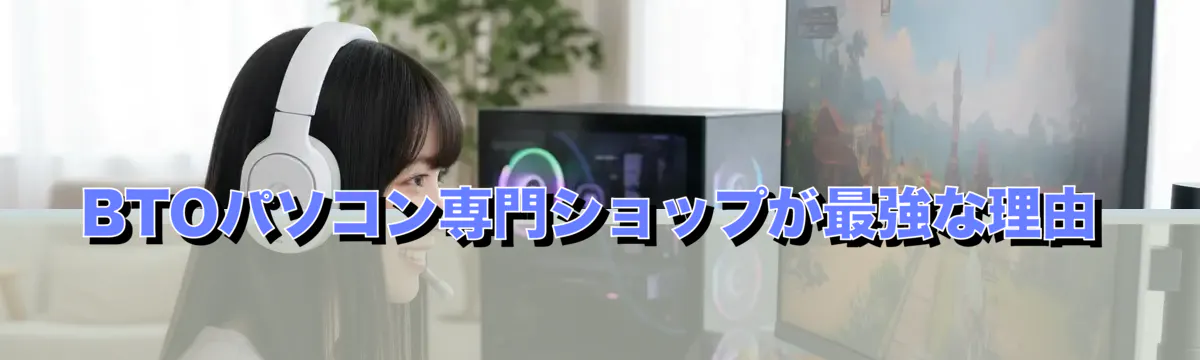 BTOパソコン専門ショップが最強な理由