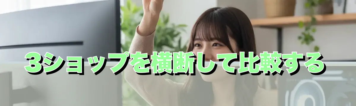 3ショップを横断して比較する
